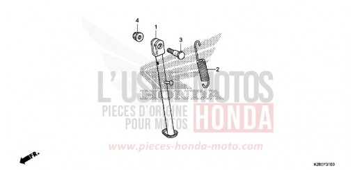 BEQUILLE LATERALE CRF125FP de 2023